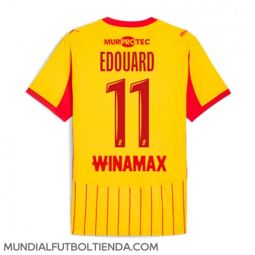 Camiseta RC Lens Odsonne Edouard #11 Primera Equipación Replica 2025-26 mangas cortas